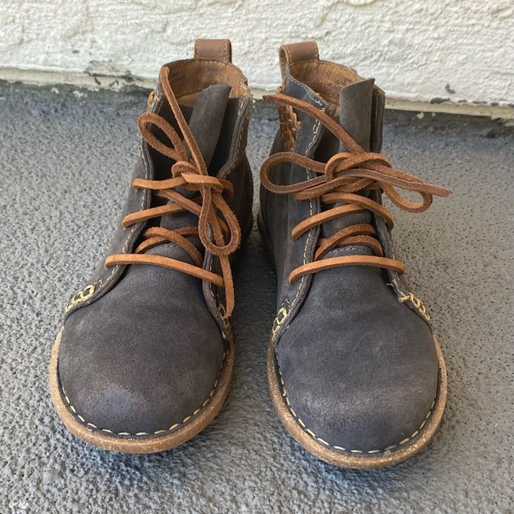 Born Temple Rust Suede Leather Ankle Boots Women’s 6 Boho F32529 - Picture 3 of 14
